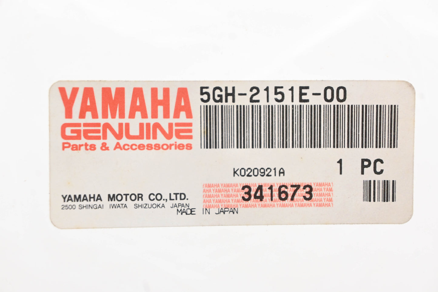 New OEM Yamaha 5GH-2151E-00-00 Drive Select Label Decal NOS