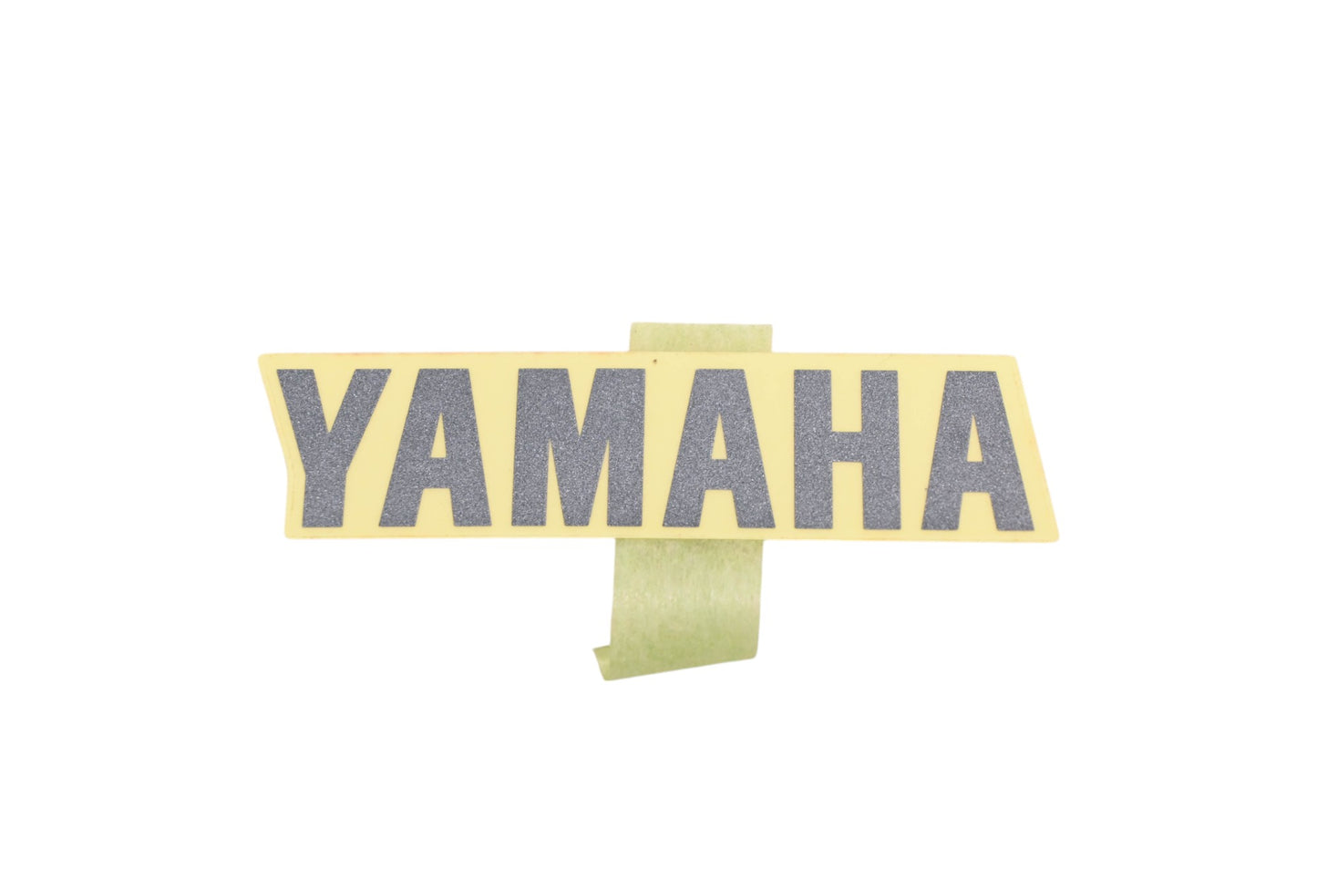 New OEM Yamaha 4ES-2153E-10-00 Silver Emblem Decal NOS
