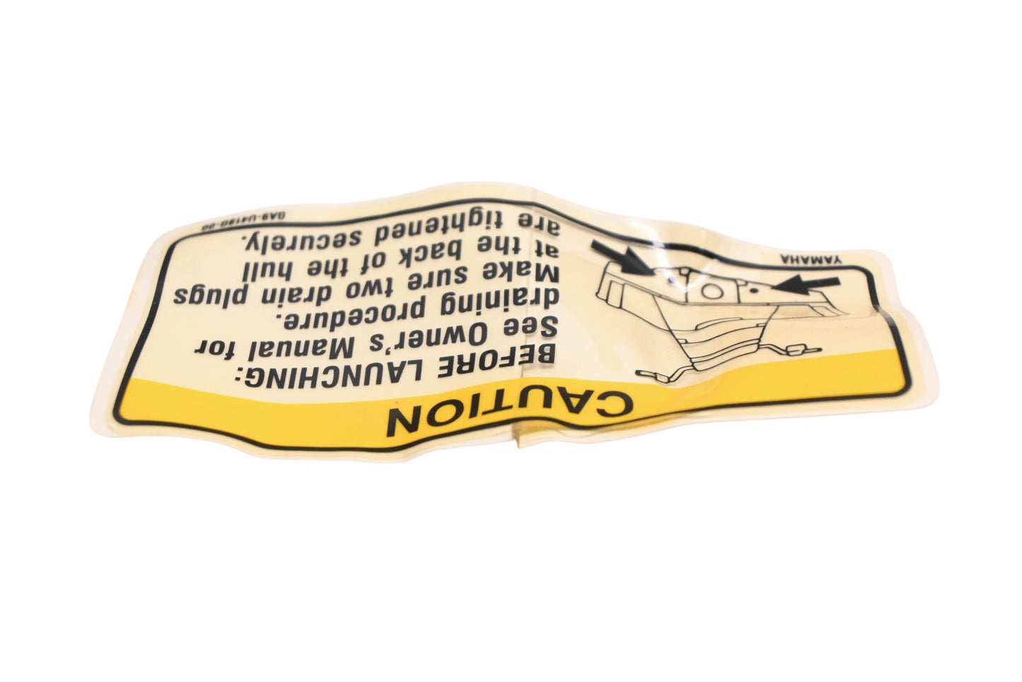 New OEM Yamaha GA9-U418G-00-00 Caution Label Decal NOS