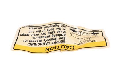 New OEM Yamaha GA9-U418G-00-00 Caution Label Decal NOS