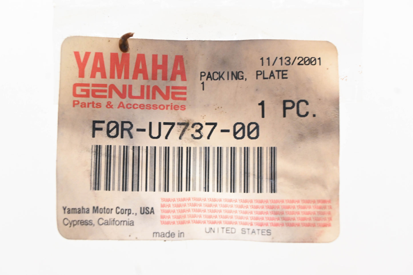 New OEM Yamaha F0R-U7737-00-00 Fuel Sender Unit Packing Seal NOS