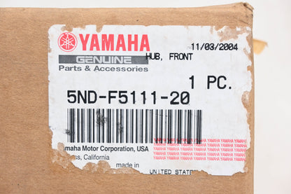 New OEM Yamaha 5ND-F5111-20-00 Front Wheel Hub NOS