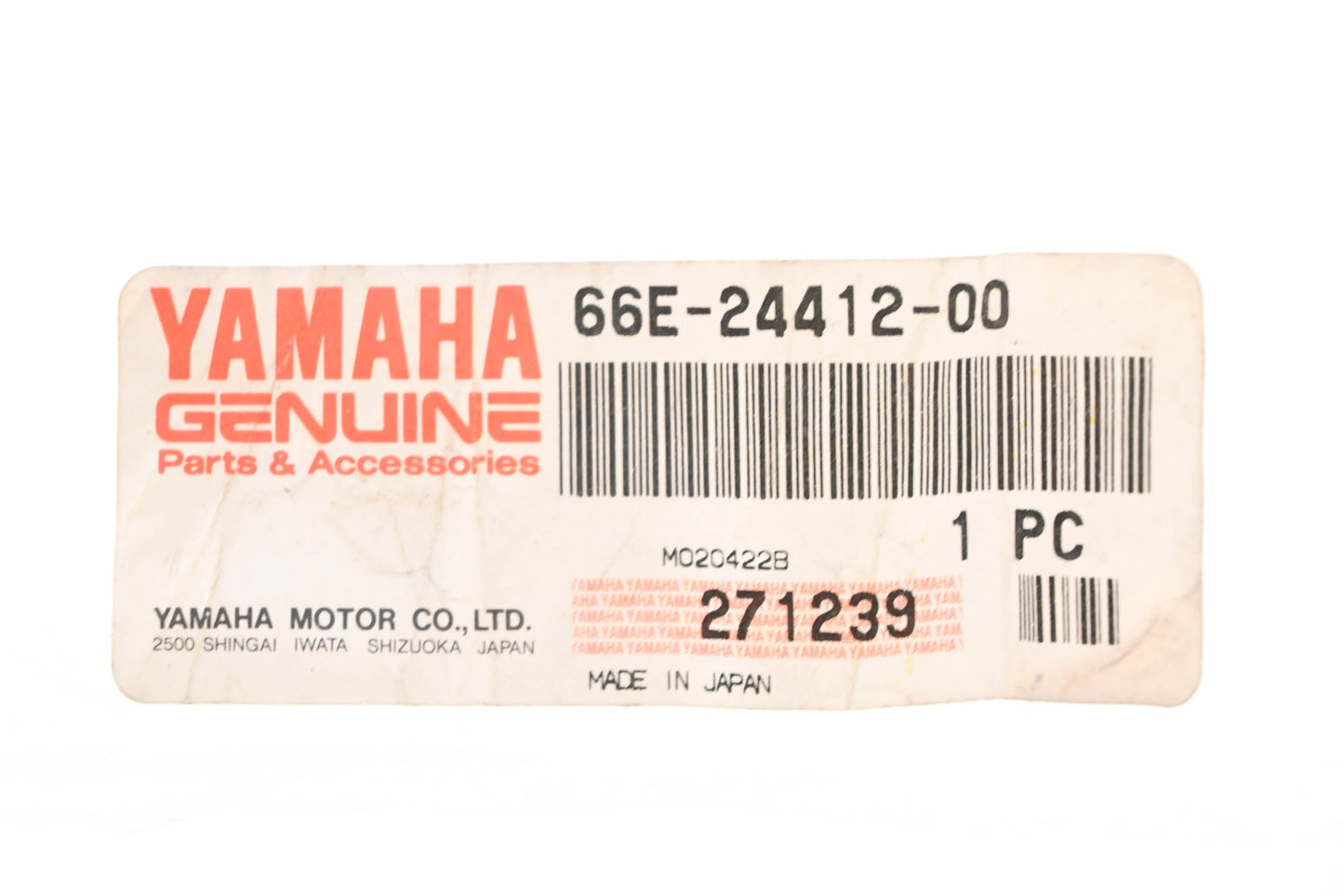 New OEM Yamaha 66E-24412-00-00 Carburetor Body Plate NOS