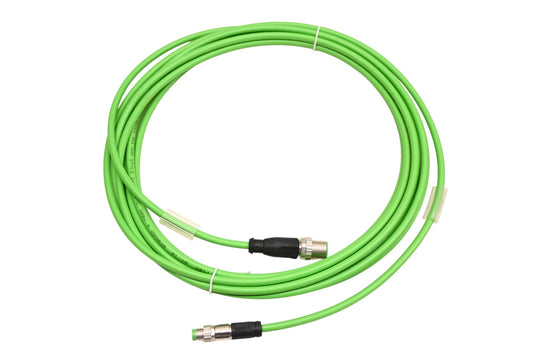 Beckhoff ZK1090-3161-3050, 182829 Green M12 EtherCAT Male-Male 5M Cable NOS