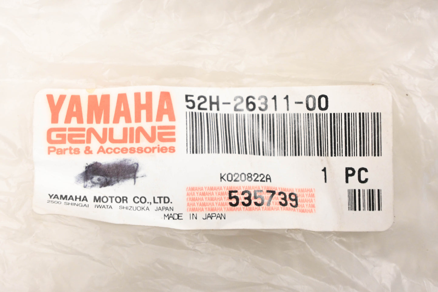New OEM Yamaha 52H-26311-00-00 Throttle Cable NOS