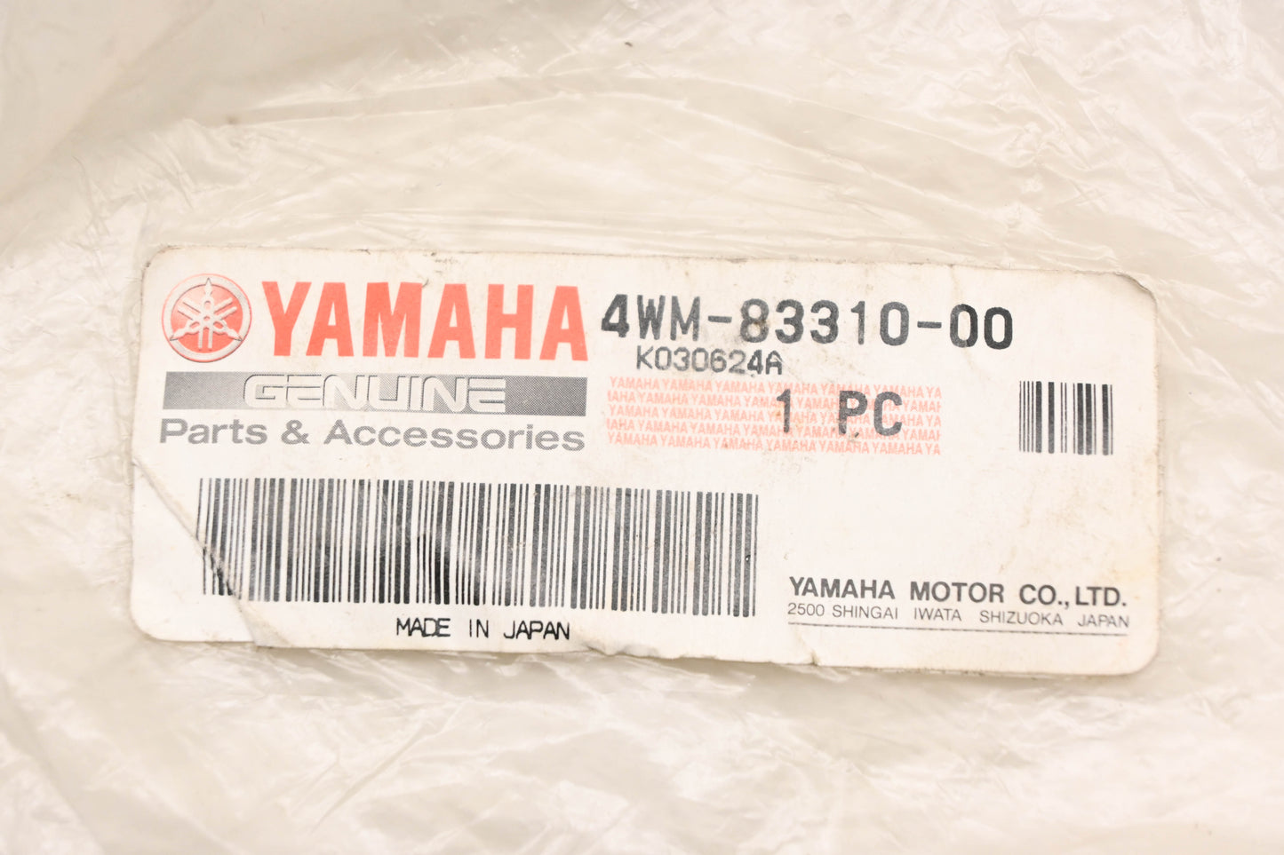 New OEM Yamaha 4WM-83310-00-00 Amber Turn Signal Assembly NOS