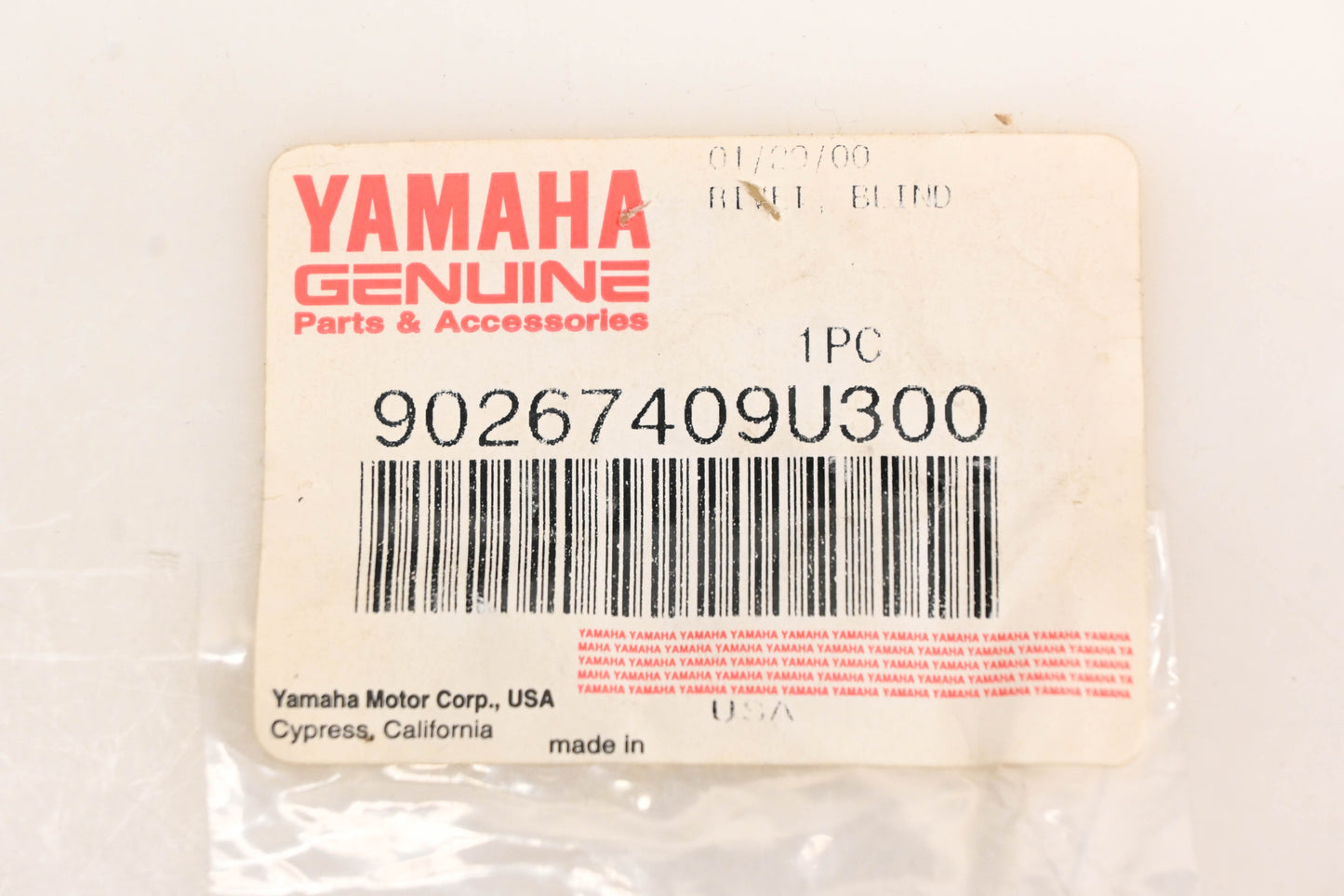 New OEM Yamaha 90267-409U3-00 Blind Rivets Qty 2 NOS