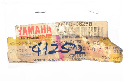 New OEM Yamaha 90560-06258-00 Spacer NOS