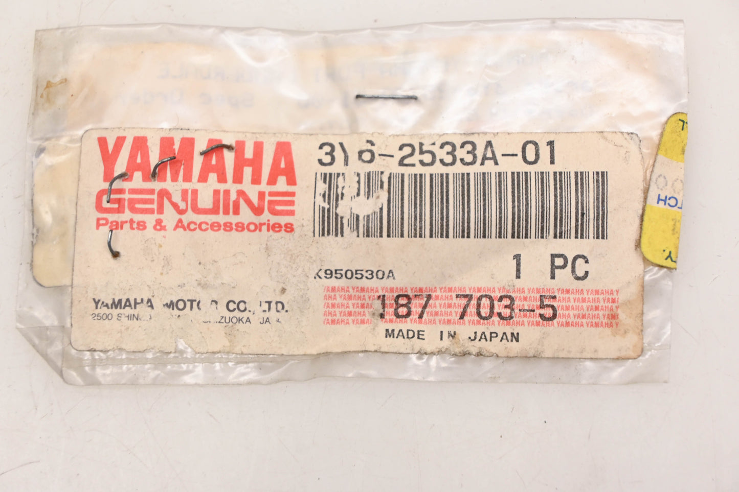 New OEM Yamaha 3Y6-2533A-01-00 Indicator Plate NOS