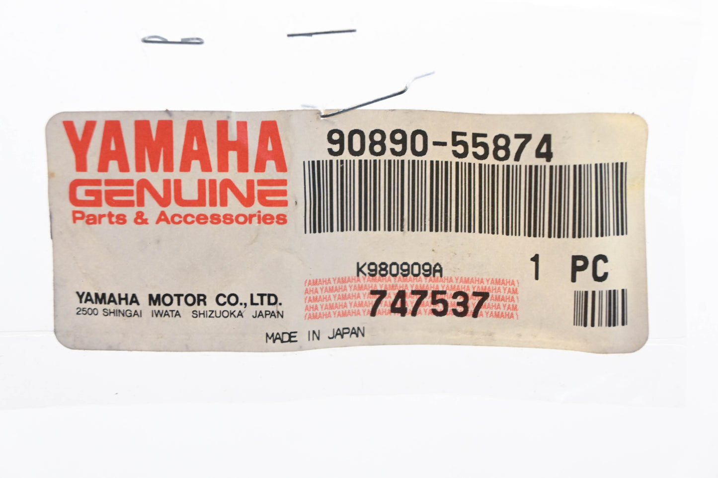 New OEM Yamaha 98890-55874-00 Key #377 NOS