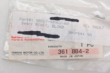 New OEM Yamaha 90267-489UJ-00 Blind Rivet NOS