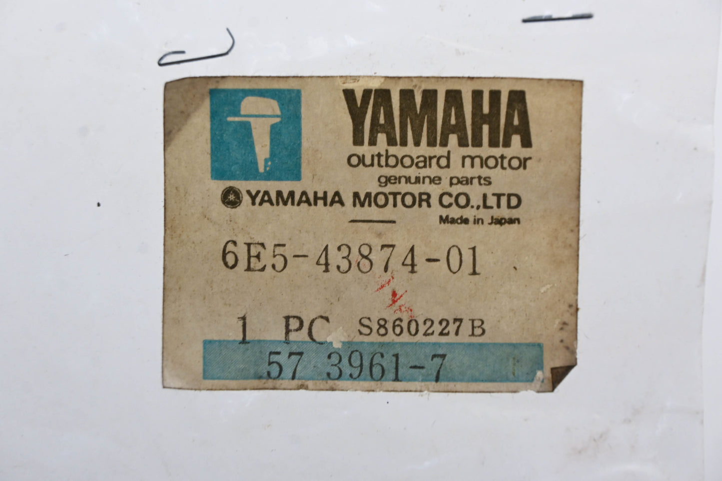 New OEM Yamaha 6E5-43874-01-00 Back Up Ring NOS