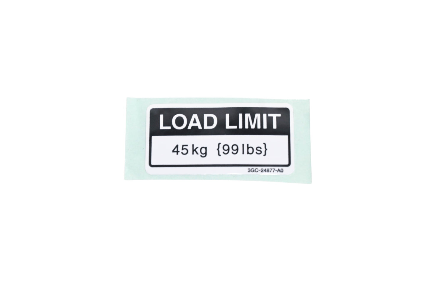 New OEM Yamaha 3GC-24877-A0-00 Load Limit Warning Label NOS