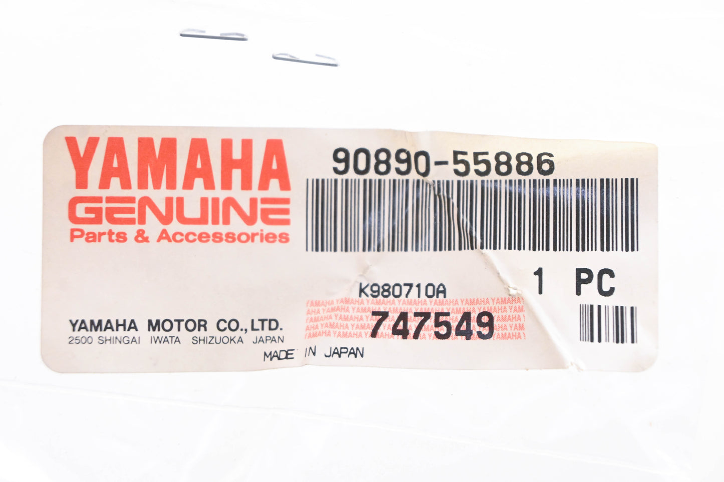 New OEM Yamaha 90890-55886-00 Key #389 NOS