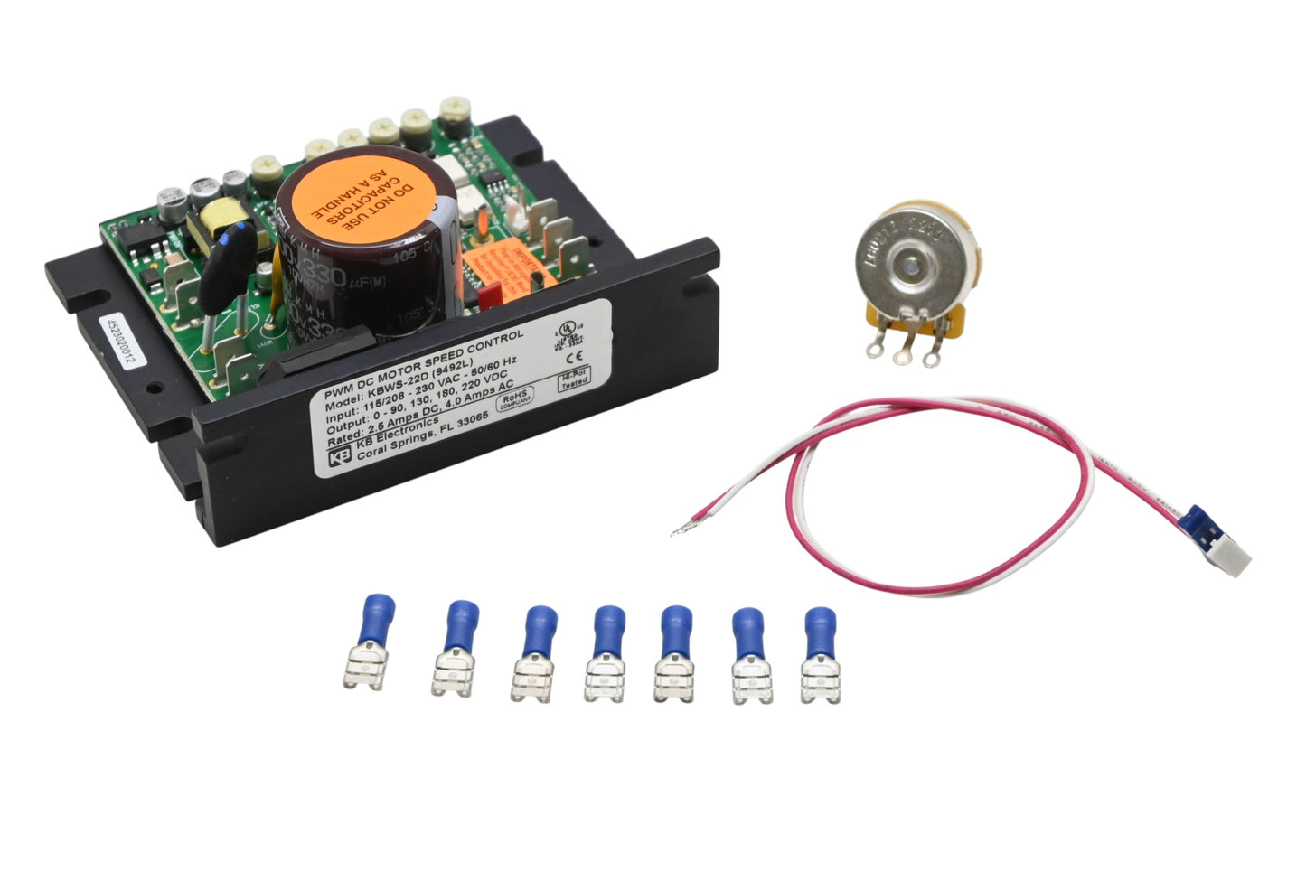 KB Electronics KBWS-22D, 9492L Whisper Drive DC Motor Controller NOS