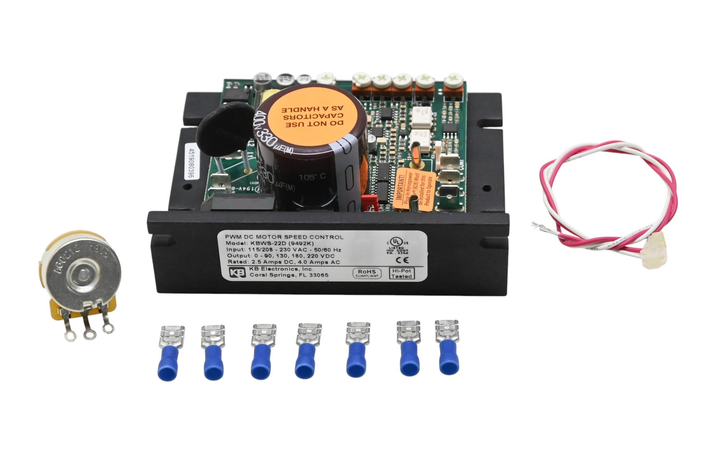 KB Electronics KBWS-22D, 9492K Whisper Drive DC Motor Controller NOS