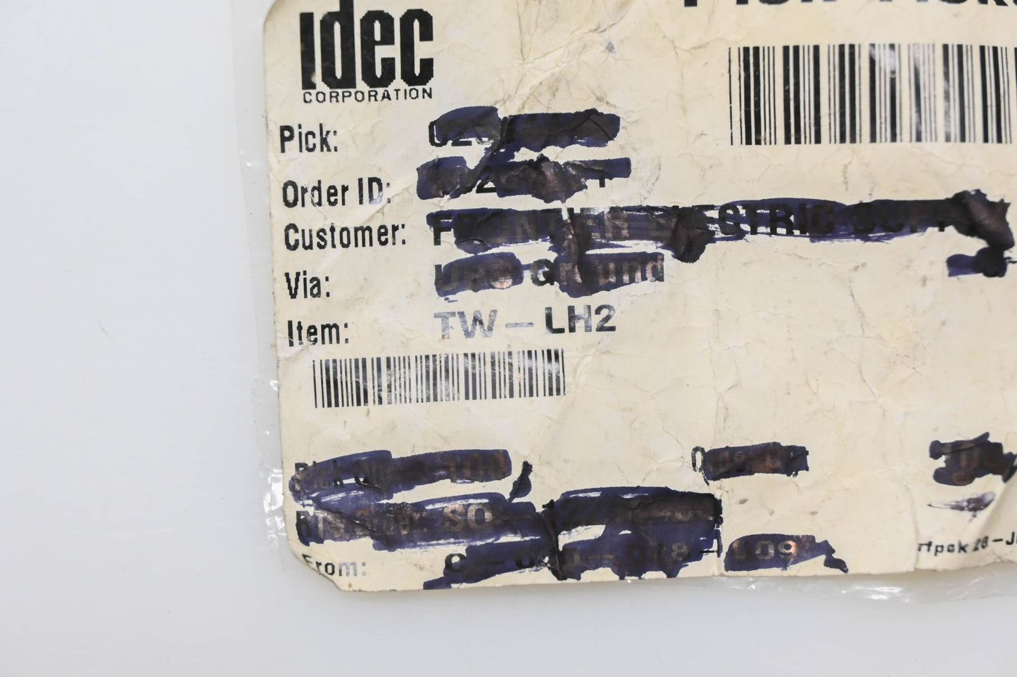 IDEC TW-LH2 Long Lamp Holder NOS