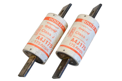 Gould A4J175, A4J-175 175A-600V Fuses Qty 2