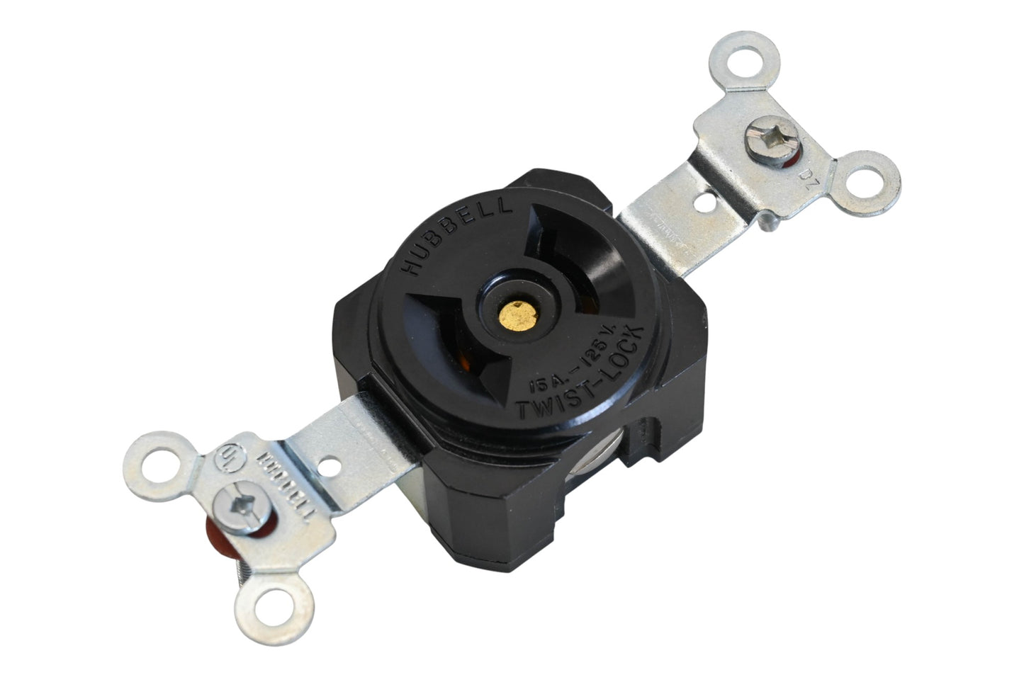 Hubbell 7535, 33-121-250 15A-125V Twist-Lock Receptacle Assembly NOS