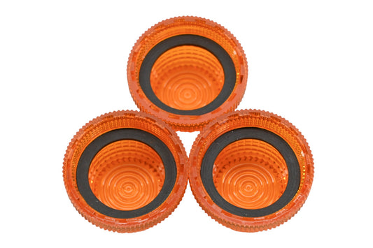 Allen Bradley 800T-N26A Amber Pilot Light Caps Qty 3 NOS