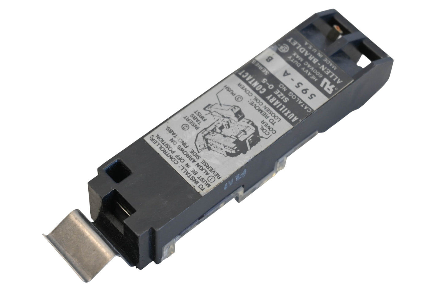 Allen Bradley 595-A B Size 0-5 Auxiliary Contact Assembly NOS