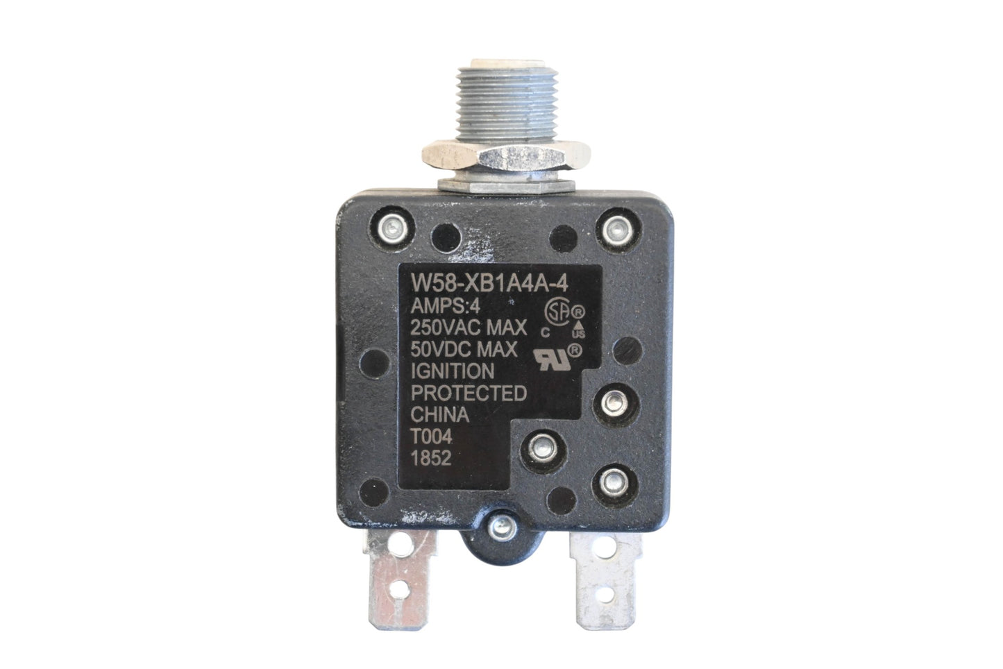 TE Connectivity W58-XB1A4A-4 4A-250V Circuit Breaker NOS