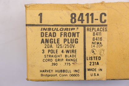 Hubbell 8411-C, 8411, 8416 Straight Blade Plug Kit