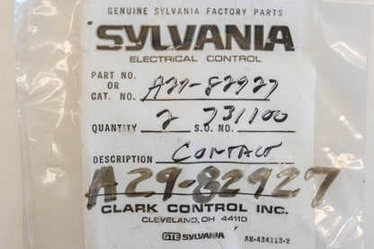 Sylvania A29-82927 Contacts Qty 2 NOS