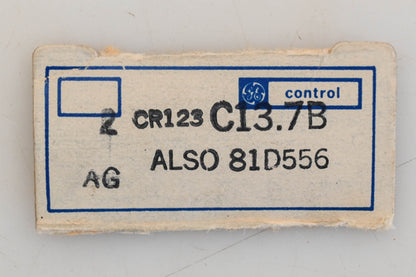GE C13.7B, CR123C13.7B, 81D556 Thermal Overload Relays Qty 2