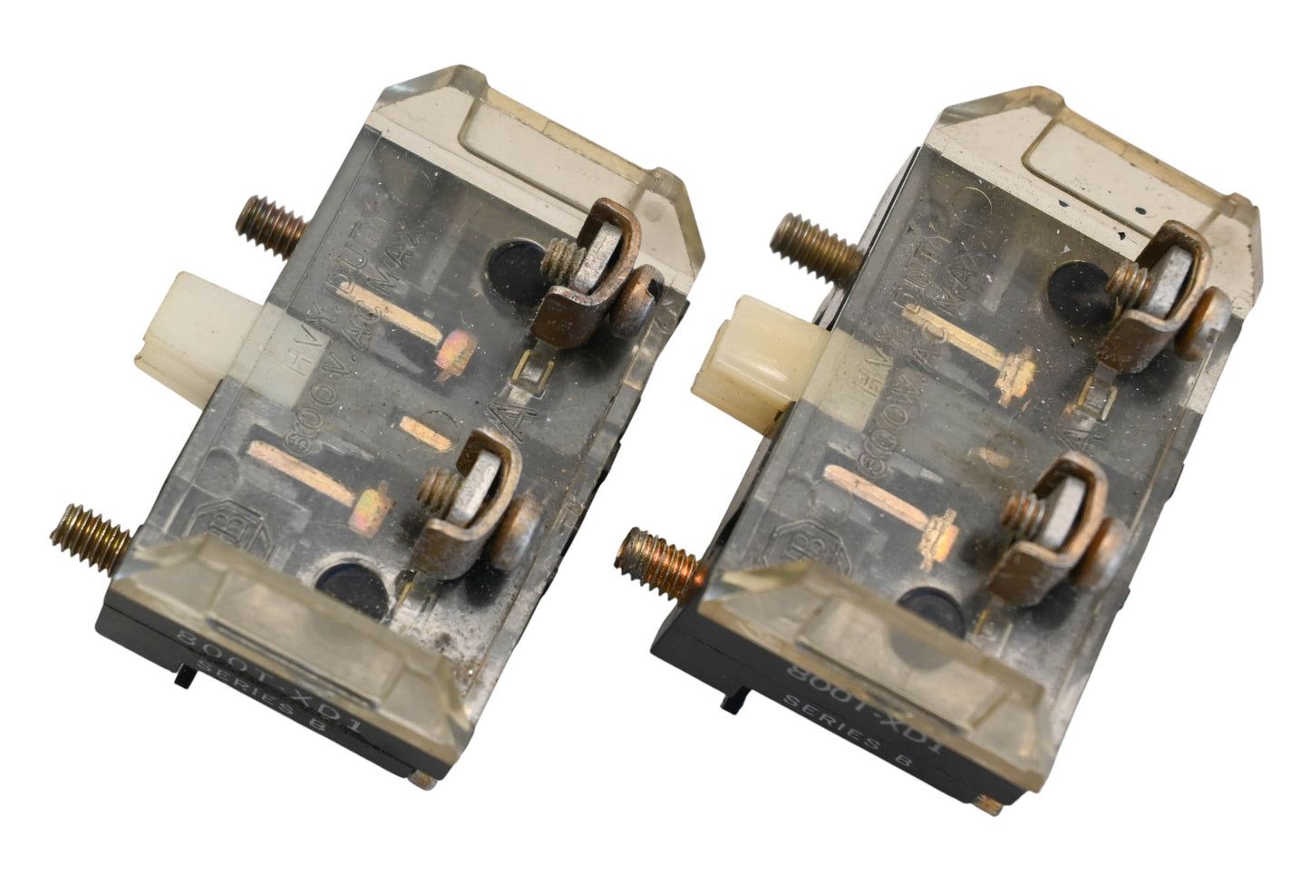 Allen Bradley 800T-XD1 600V Heavy Duty Contact Blocks Qty 2