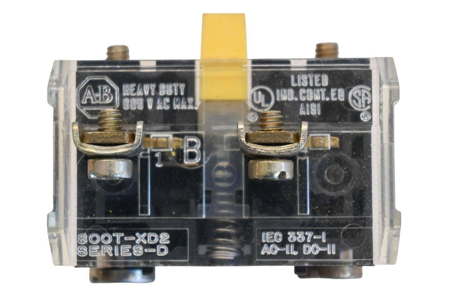 Allen Bradley 800T-XD2 600V Heavy Duty Contact Block