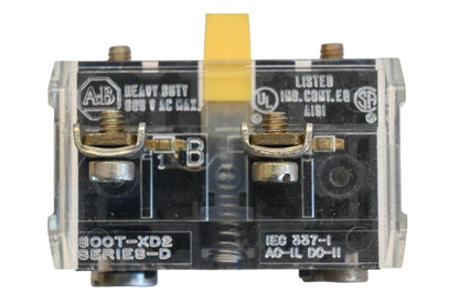 Allen Bradley 800T-XD2 600V Heavy Duty Contact Block