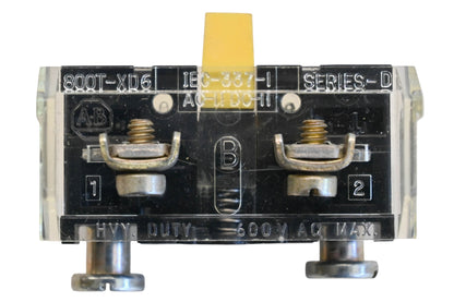 Allen Bradley 800T-XD6 600V Heavy Duty Contact Block NOS