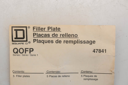 Square D QO-FP, 47841 Filler Plates Qty 2 NOS
