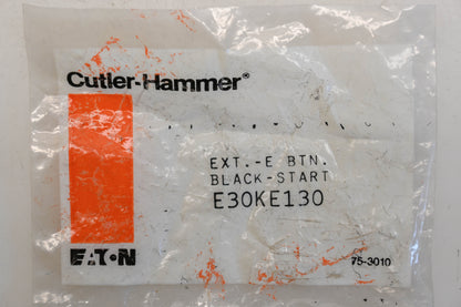 Cutler-Hammer E30KE130 Black Extended Start Button NOS