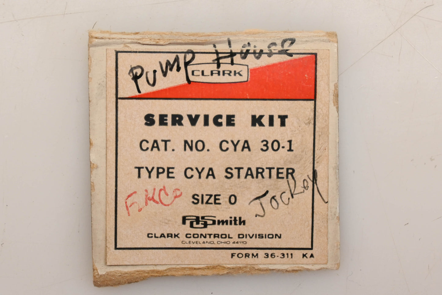 Joslyn Clark CYA 30-1 Starter Service Kit NOS