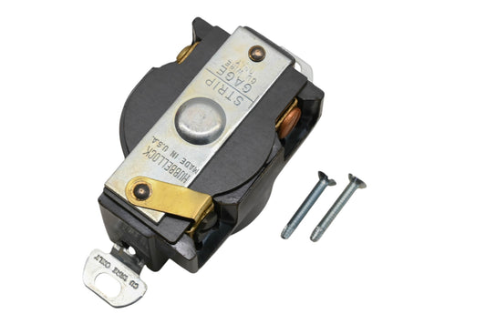 Hubbell 23000G Grounded Locking Receptacle Kit NOS