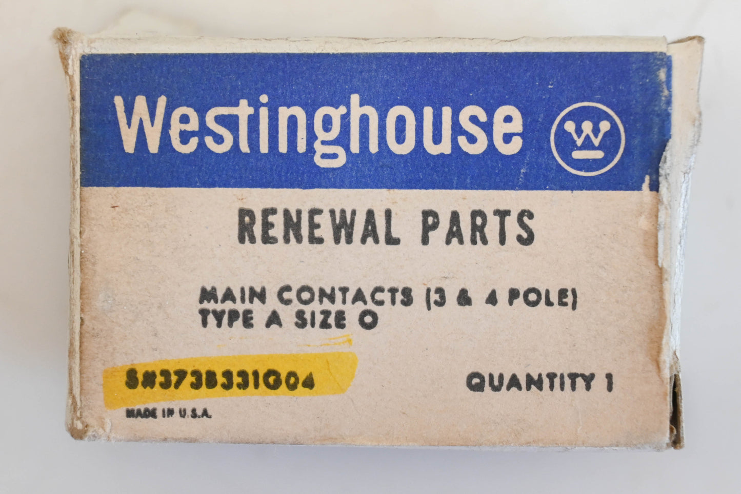 Westinghouse 373B331G04 Main Contact Kit NOS