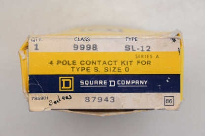 Square D 9998-SL-12, 87943 Contact Kit NOS