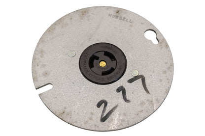 Hubbell HBL4761, 4761 15A-277V 4" Flange Receptacle NOS
