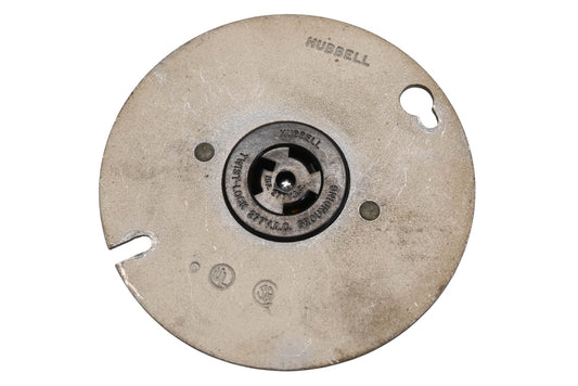 Hubbell HBL4761, 4761 15A-277V 4" Flange Receptacle