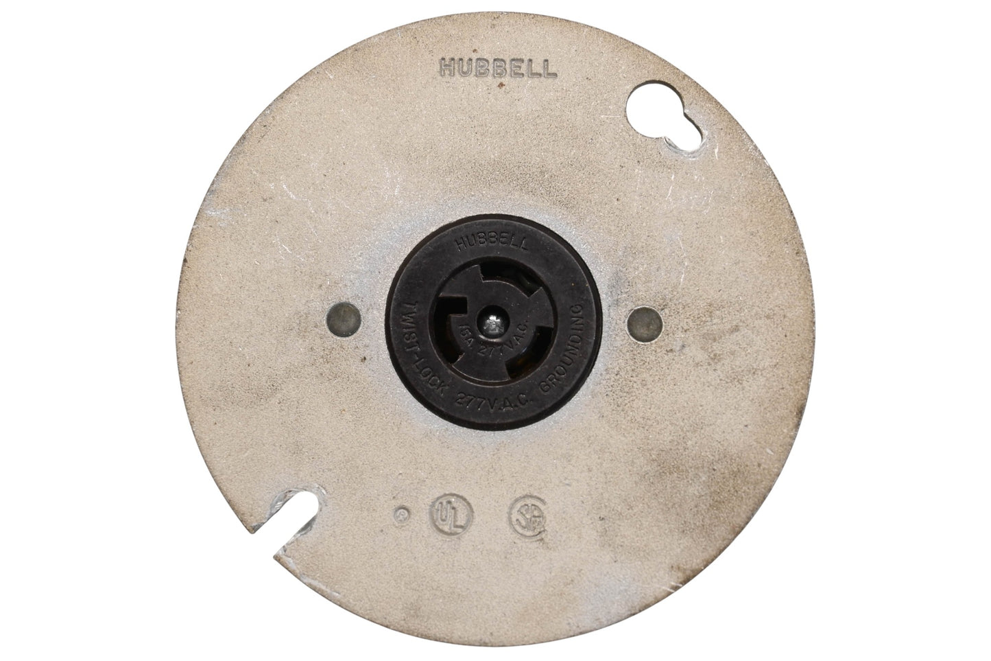 Hubbell HBL4761, 4761 15A-277V 4" Flange Receptacle
