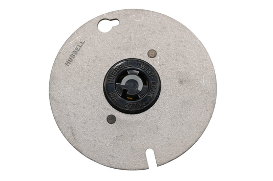 Hubbell HBL4761, 4761 15A-277V 4" Flange Receptacle NOS