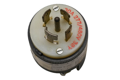 Hubbell HBL2821, 2821, 33-121-115 30A-277/480V Twist-Lock Plug Receptacle NOS