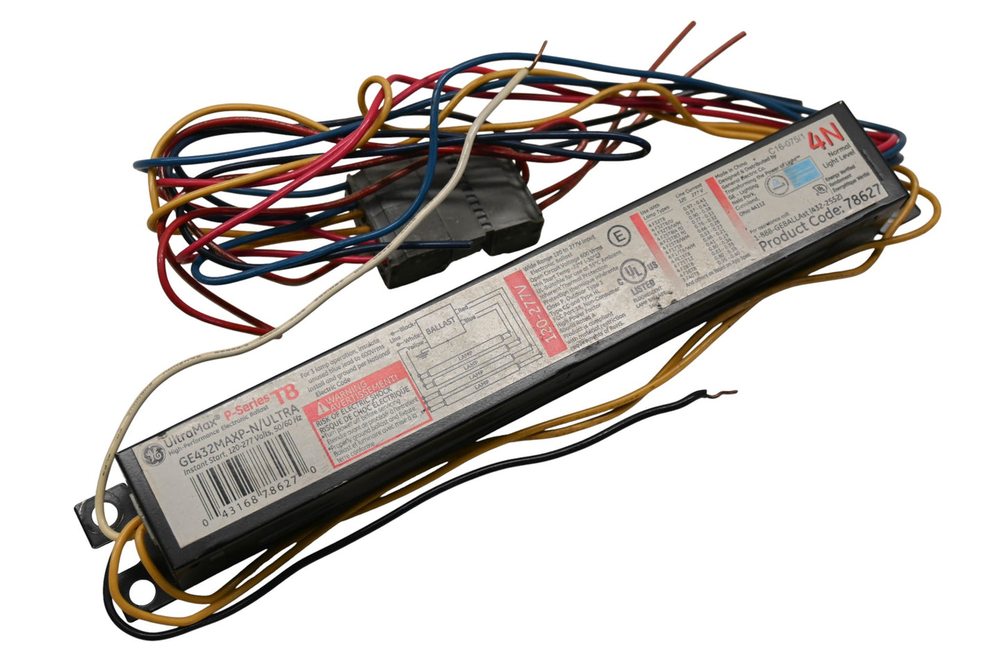 GE GE432MAXP-N/ULTRA 120/277V-50/60Hz Electronic Ballast NOS