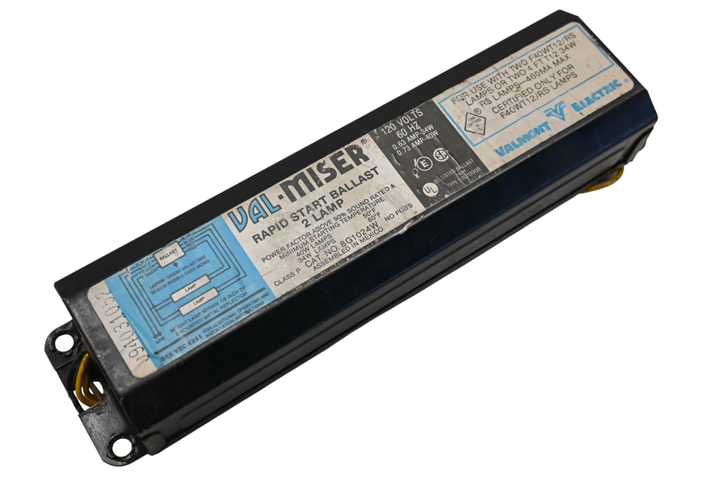 Val-Miser 8G1024W 120V-60Hz Rapid Start Ballast