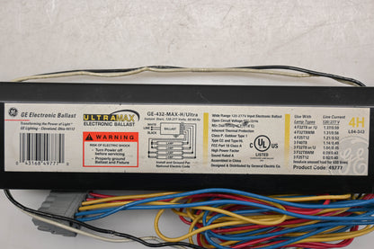 GE GE-432-MAX-H/ULTRA 120/277V-50/60Hz Electronic Ballast