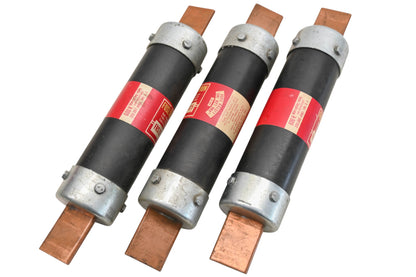 Bussmann FRS125 125A-600V Fusetron Duel Element Time Delay Fuse Qty 3