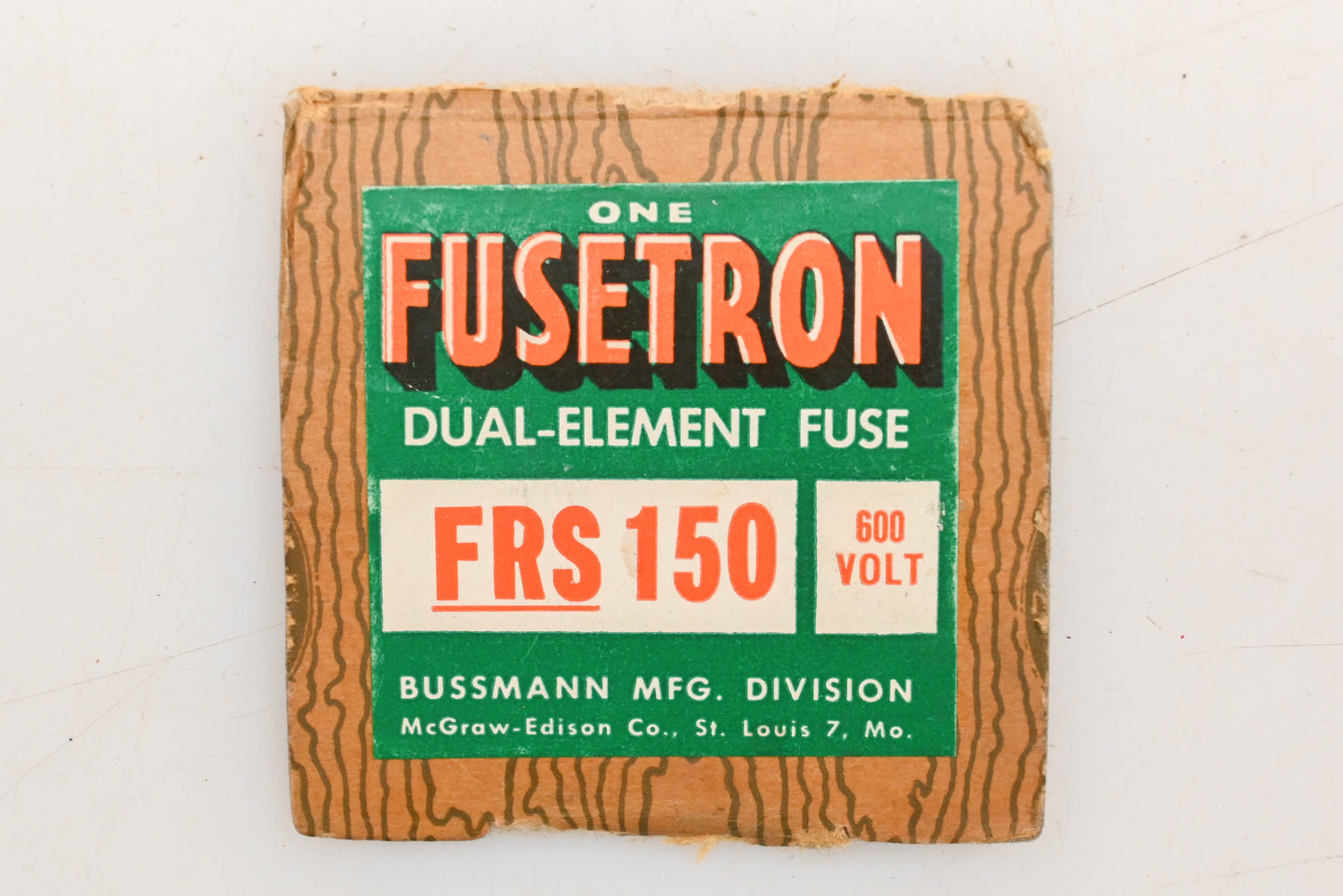 Bussmann FRS150 150A-600V Fusetron Duel Element Time Delay Fuse NOS