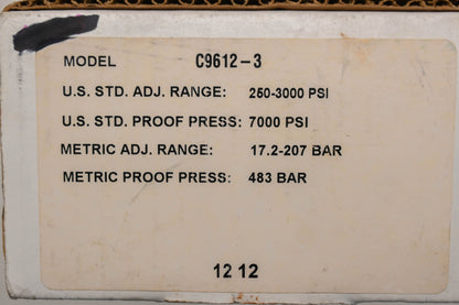 Barksdale C9612-3 Pressure Activated Switch NOS